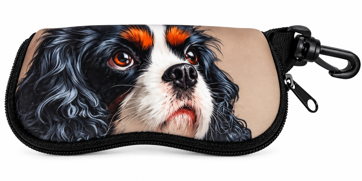 Cavelier King Charles Spaniel Soft Glasses Case