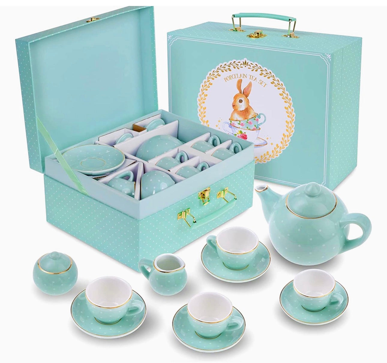 13-Piece Porcelain Tea Set