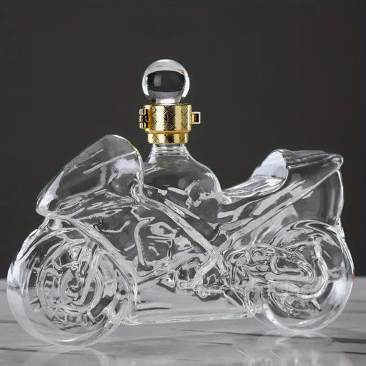 Motorcycle Glass Bottle