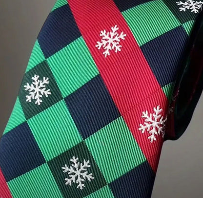 Christmas Snowflakes neck tie