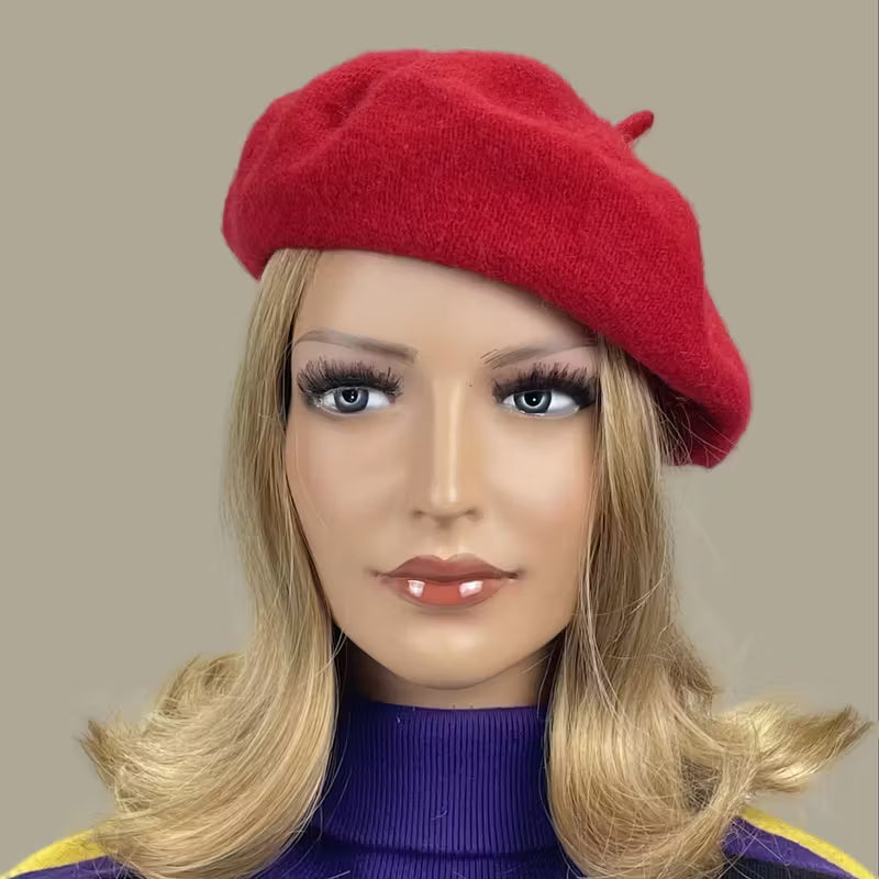 Women’s Solid Color Beret Hat