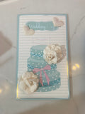 Carte de vœux pour le gâteau du jour de mariage