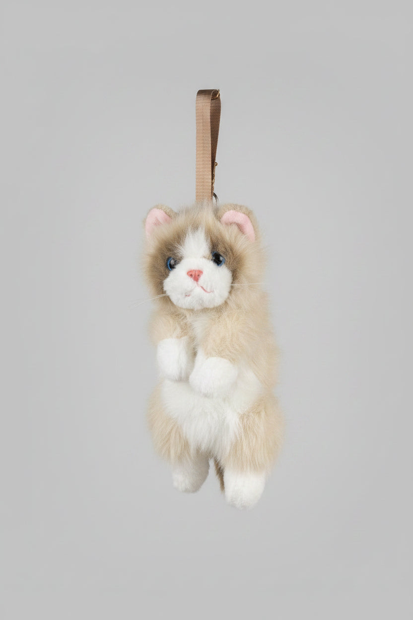 Ragdoll Cat Backpack - White & White with Light Brown