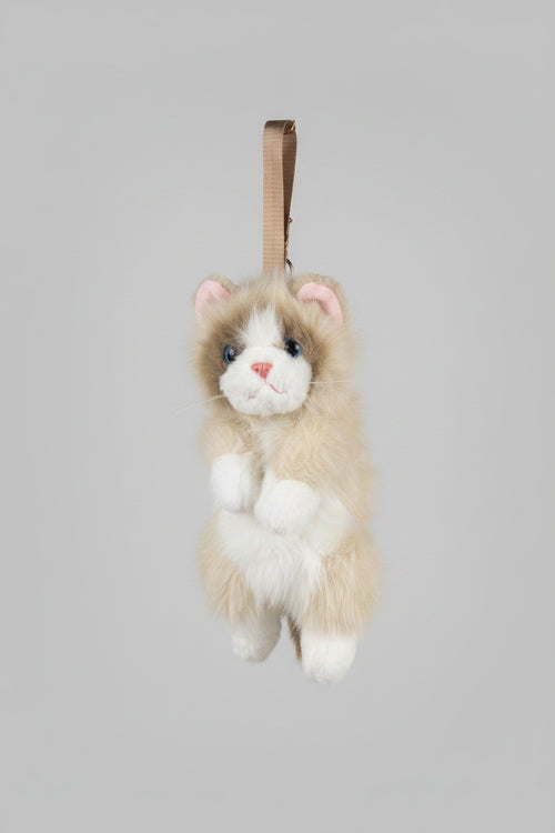 Ragdoll Cat Backpack - White & White with Light Brown