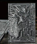 Journal ligné A5 avec motif dragon en relief