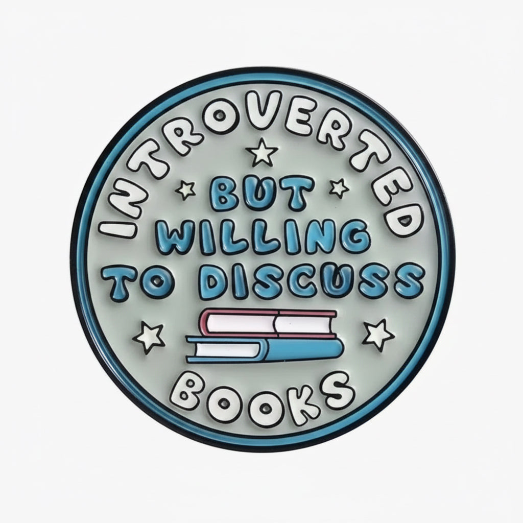 Introverted But Willing to Discuss Books Pin