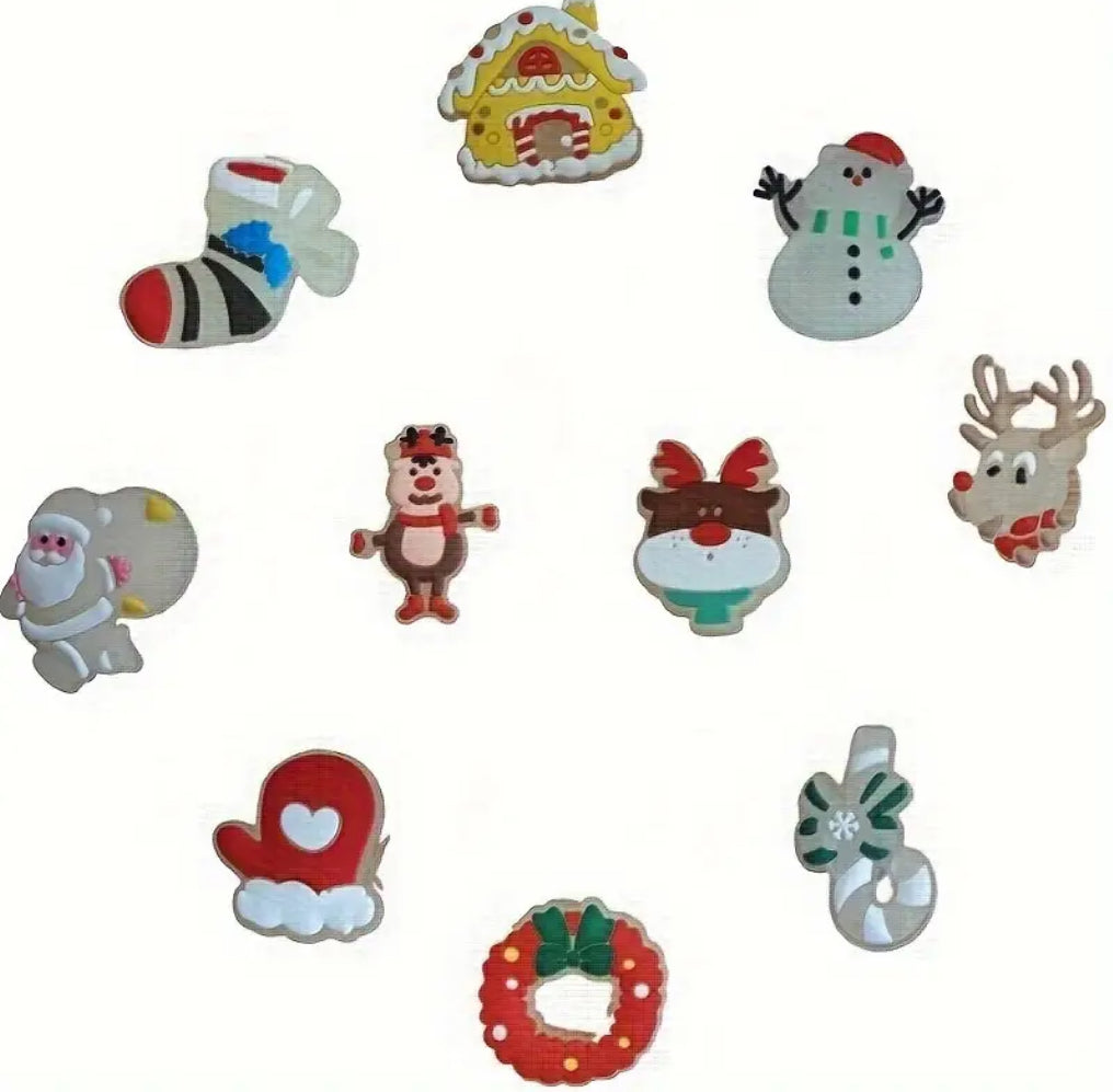 Breloque de chaussure de Noël phosphorescente