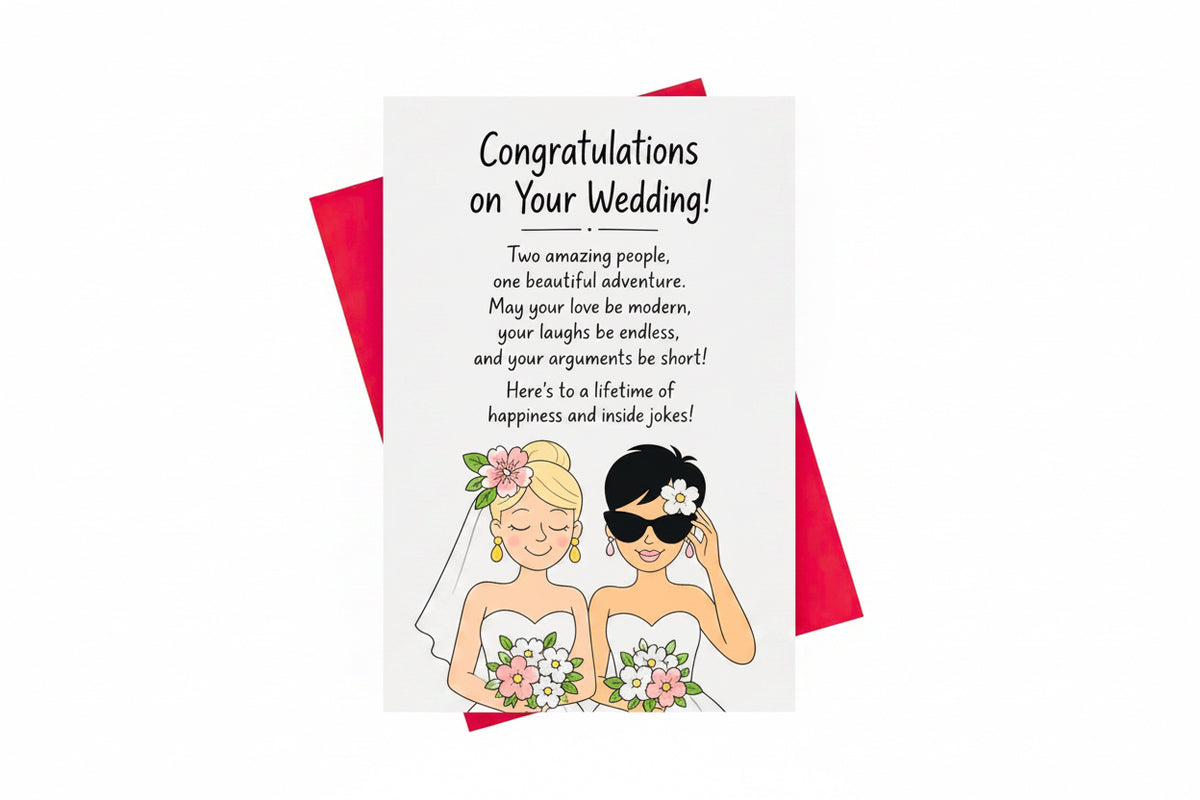 Mrs &  Mrs Wedding Card