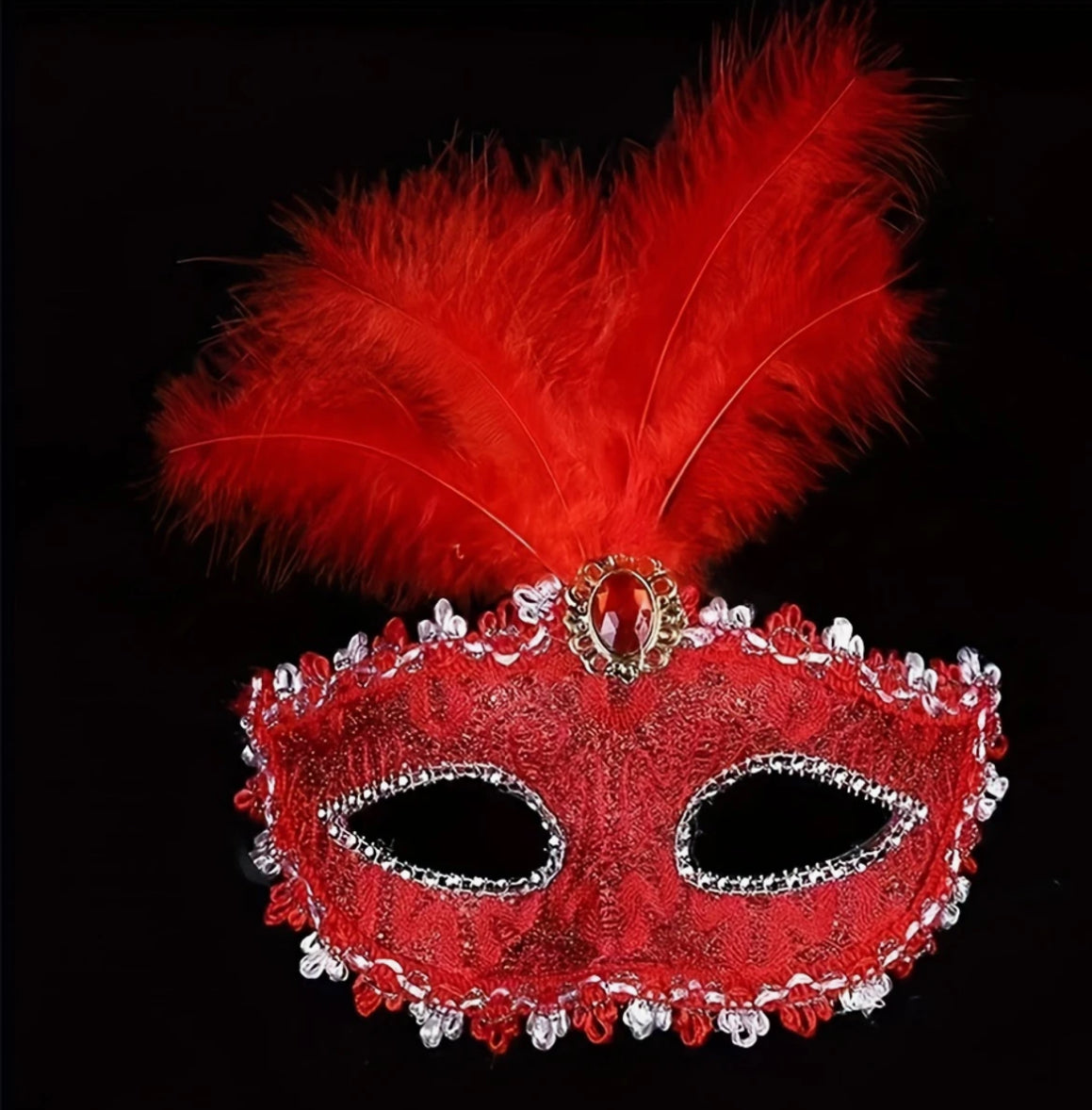 Masquerade Feather Mask