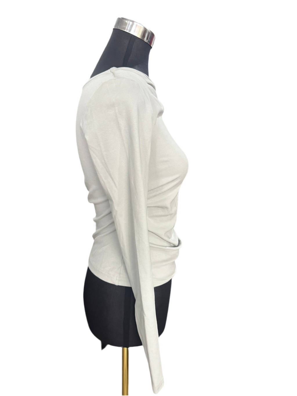 Cotton Stretch Long-Sleeved Shirt