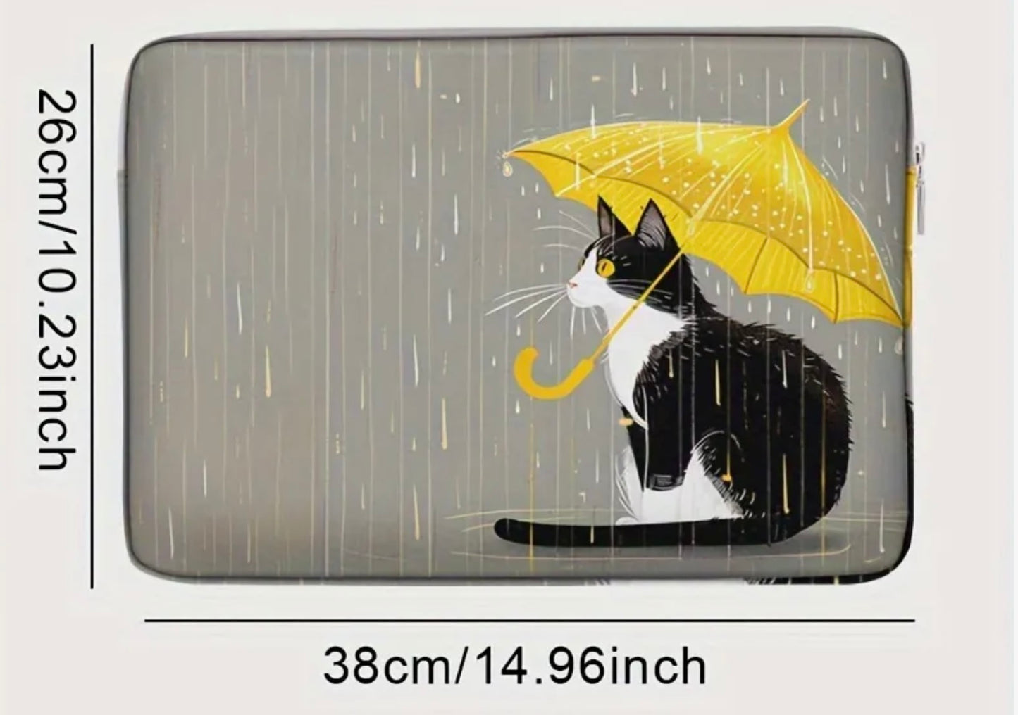 Cat with Umbrella Laptop bag