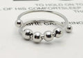Anneaux Fidget en acier inoxydable (argent)
