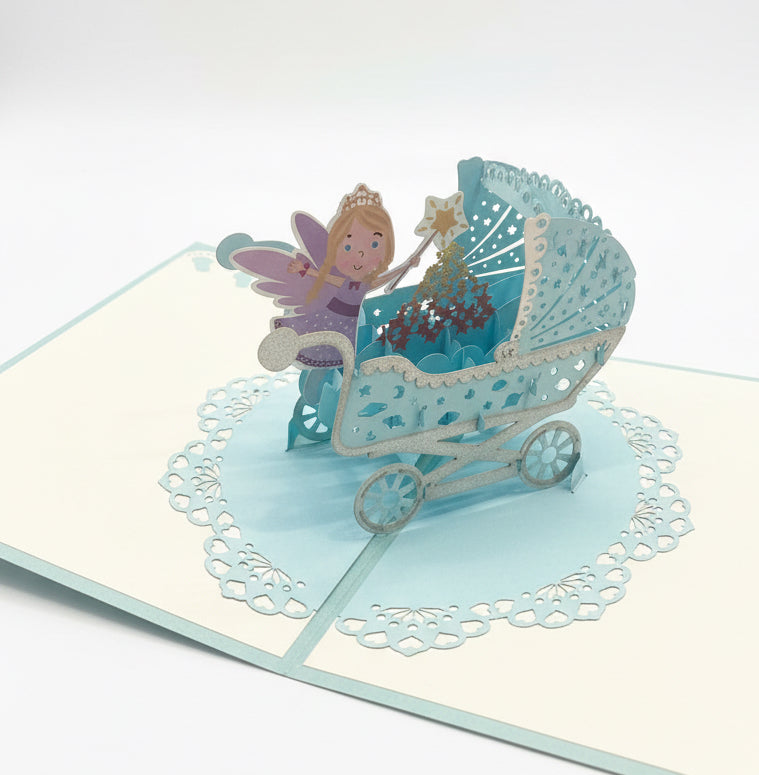 3D Pop-Up Greeting Card - Baby Boy