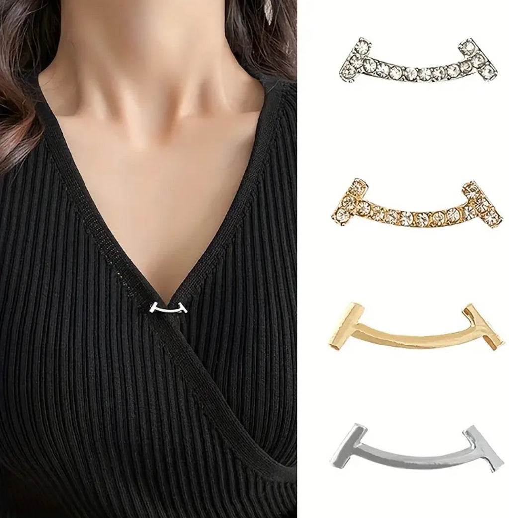 Broches de serrage pour vêtements courbés