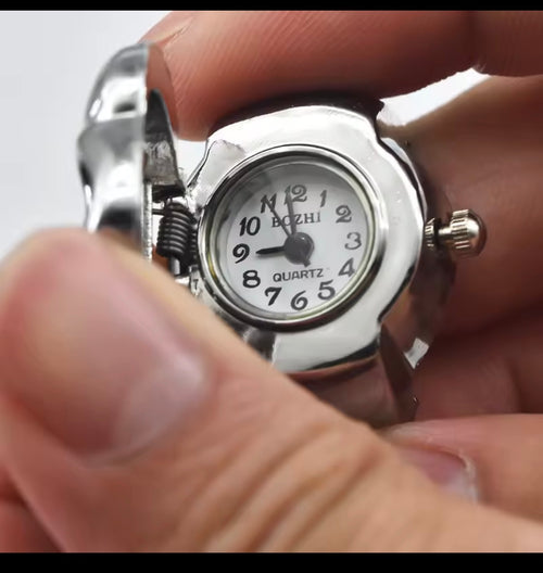 Flip Skull Watch Ring