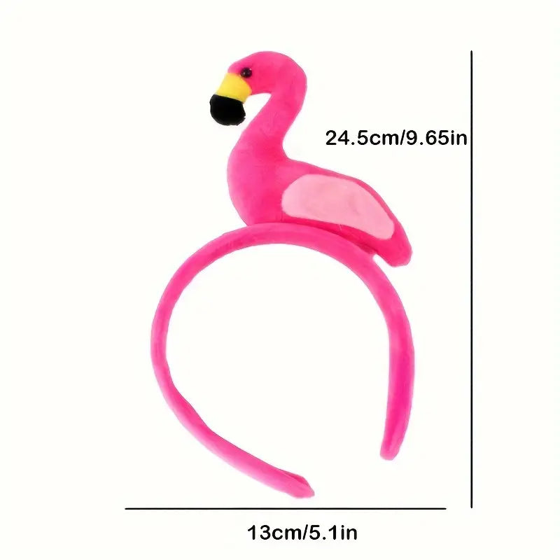 Pink flamingo headband