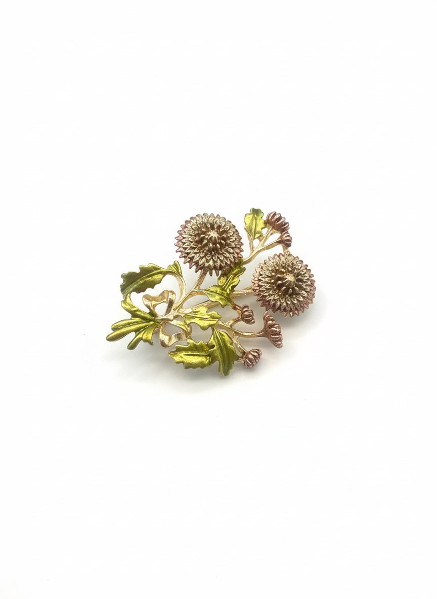 Wild flowers brooch