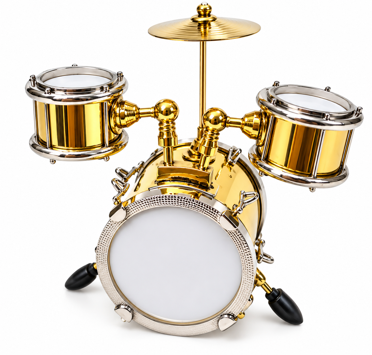 Miniature Metal Drum Kit Ornament – 8 cm