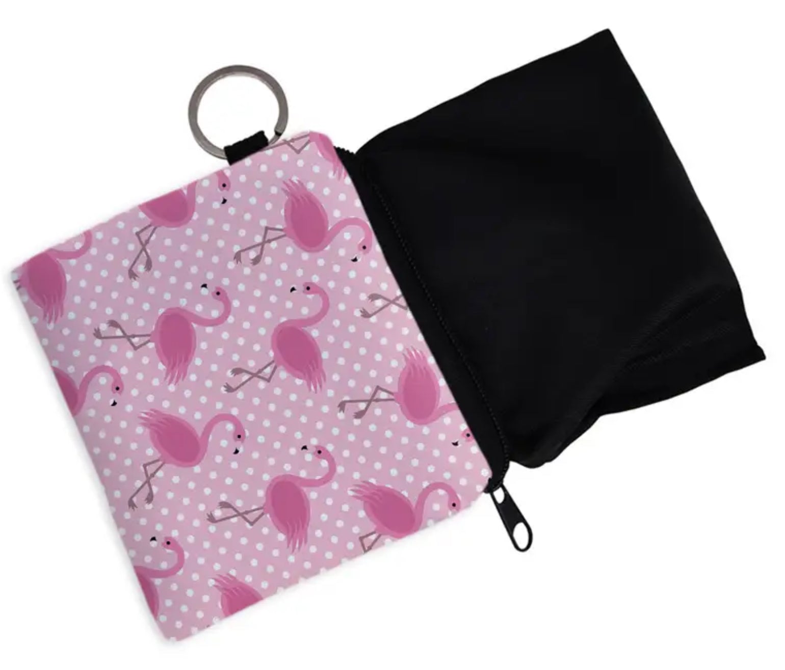 Pink Flamingo Purse with Keychain