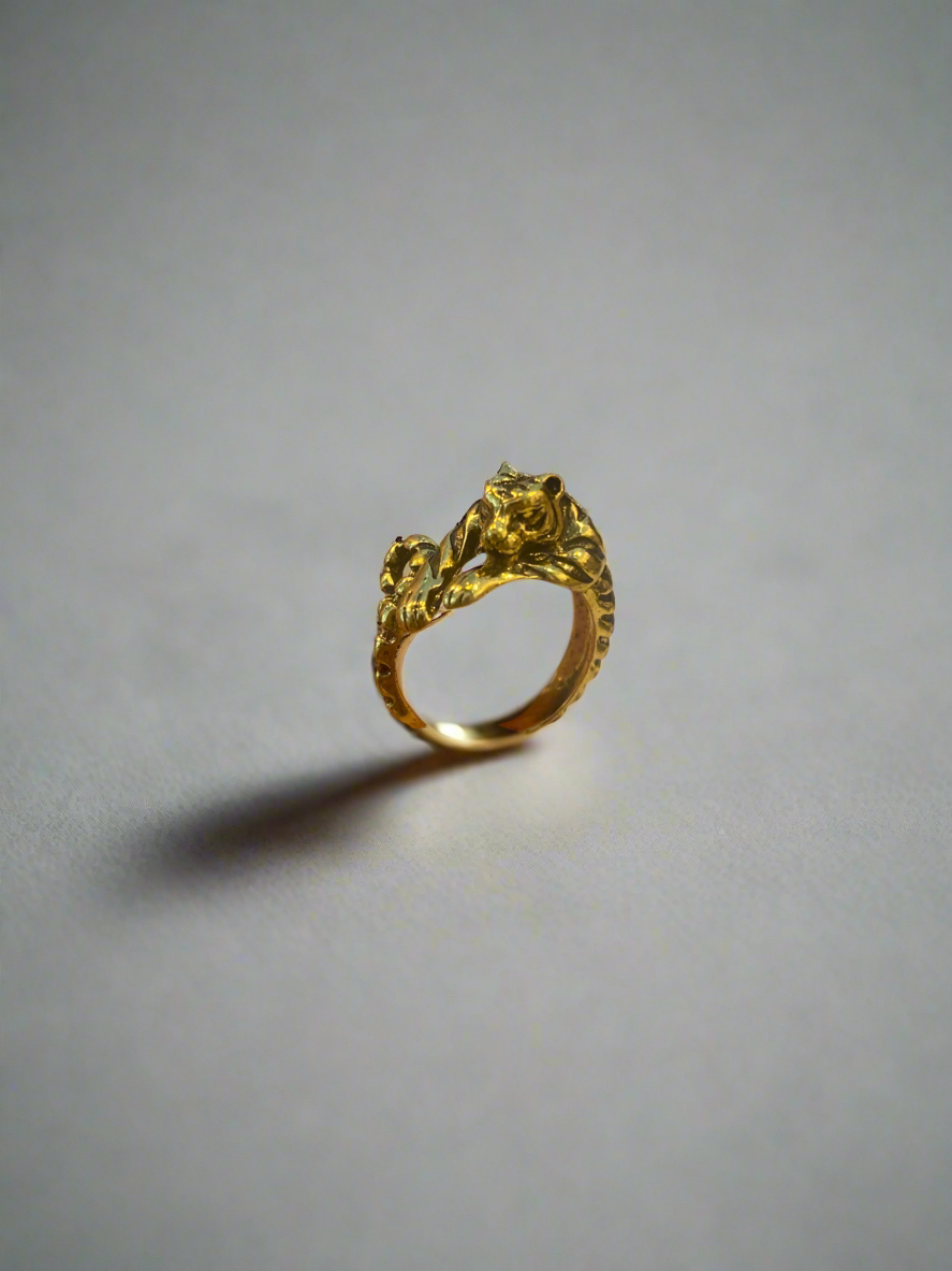Golden Tiger Wrap Ring