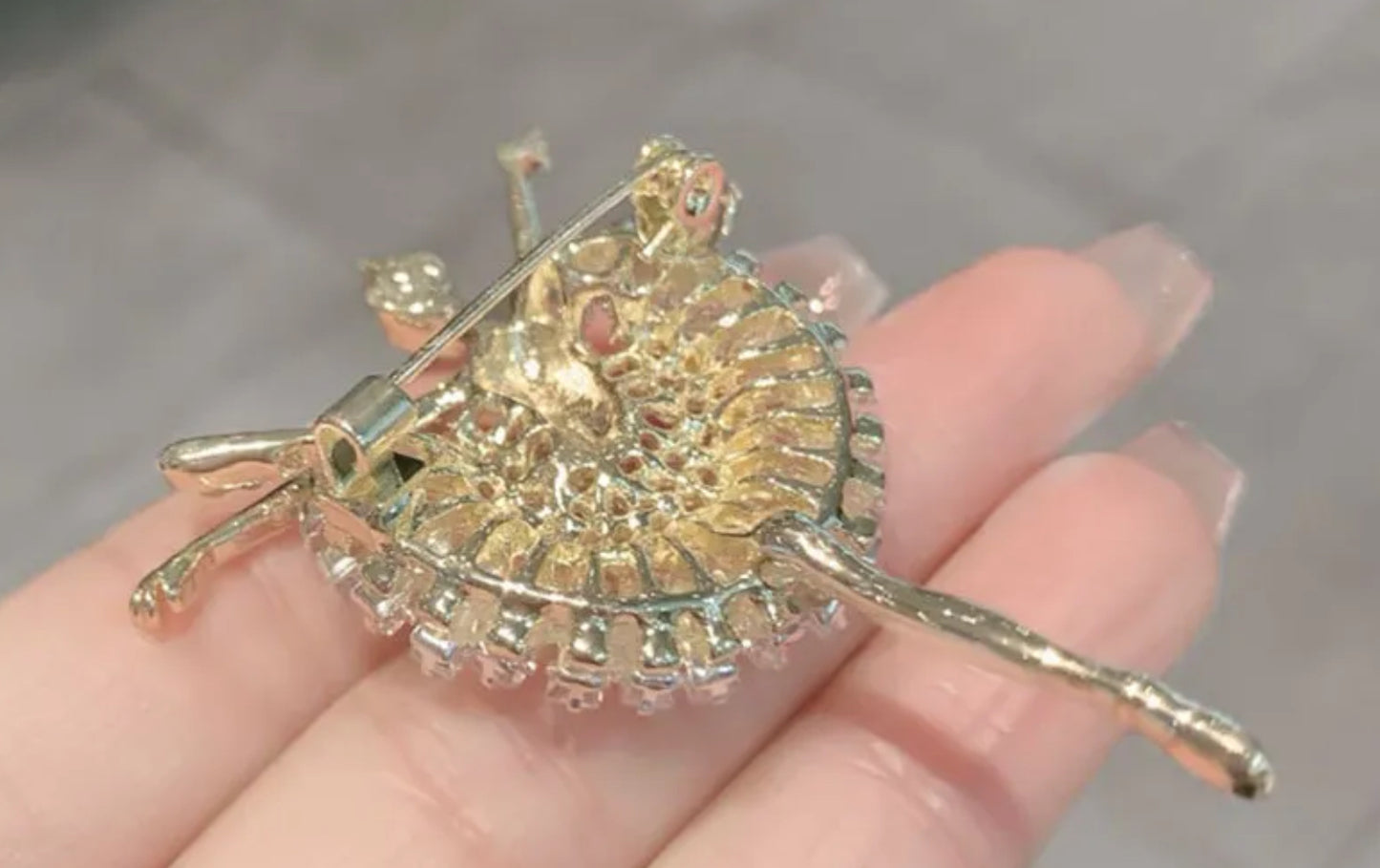 Diamonte Ballerina Brooch