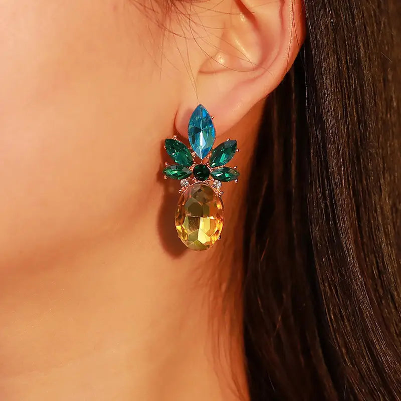 Pineapple Spark Stud Earrings