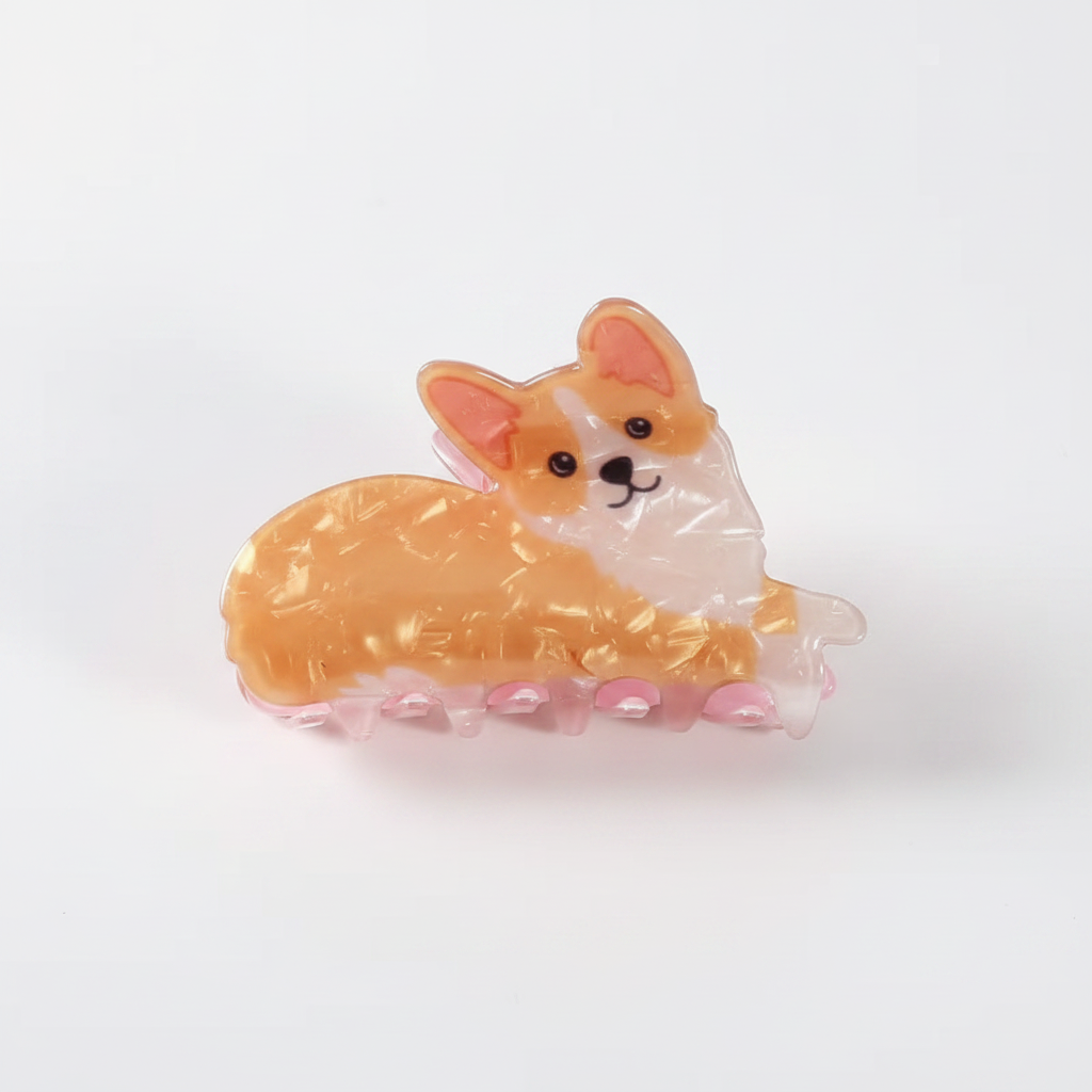 Corgi Charm Hair Claw