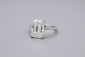 The Radiant Emerald Pavé Ring