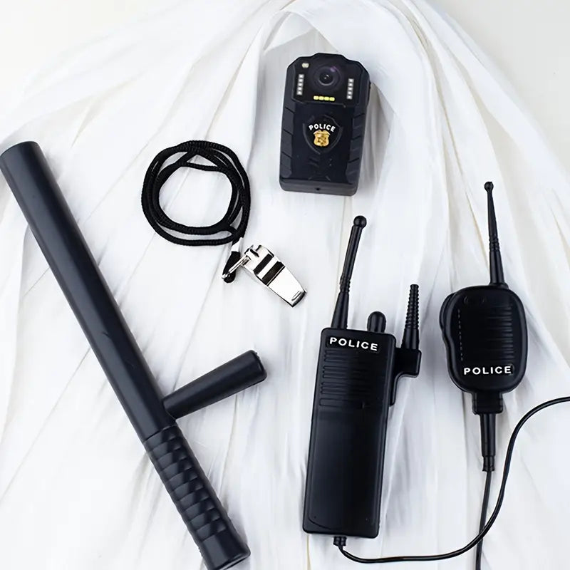 Unisex Anime Police Officer Costume Accessories Set