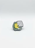 Moody Frog Brooch Pin