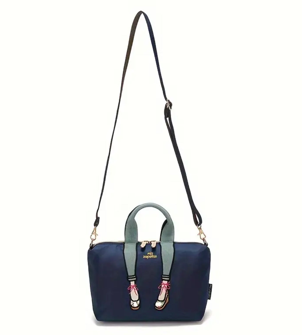 Blue Mis Zapatos clutch handbag