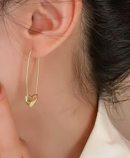 Golden Heart Earrings