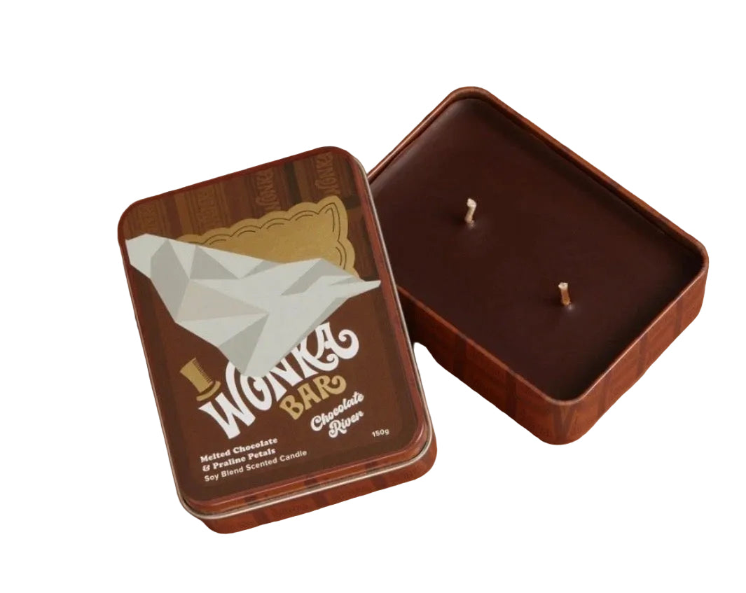 Wonka Chocolate Bar Candle Tin