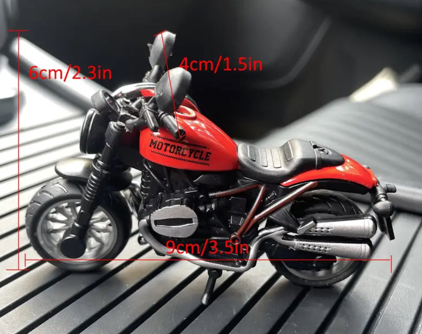 Motorcycle Keychain (red or white)