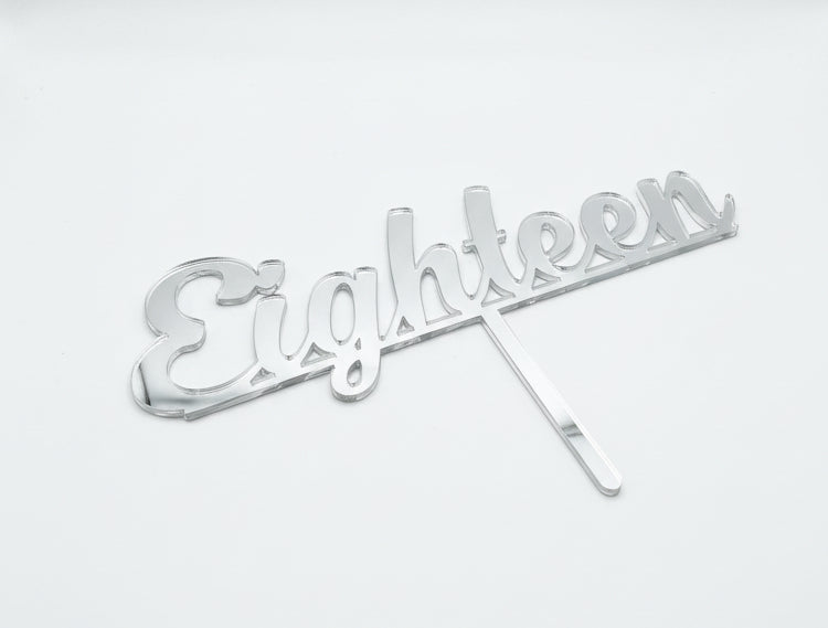 18 Birthday cake topper