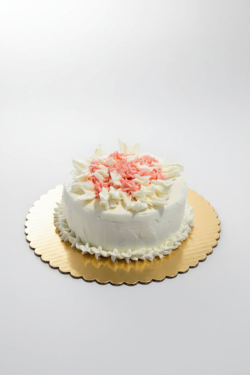 GF & Dairy-Free Single Layer Vanilla Sponge Cake 6 inch