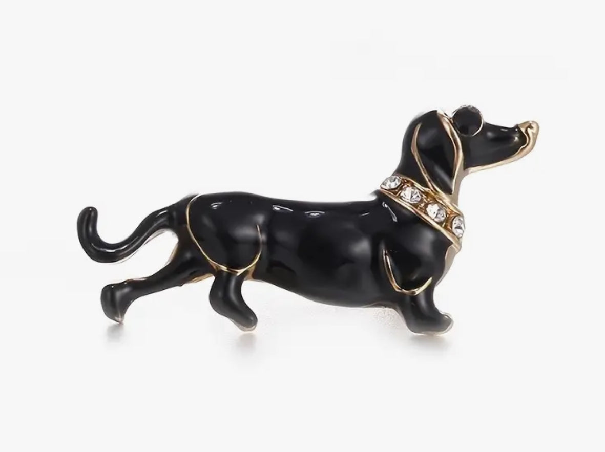 Broche chien teckel