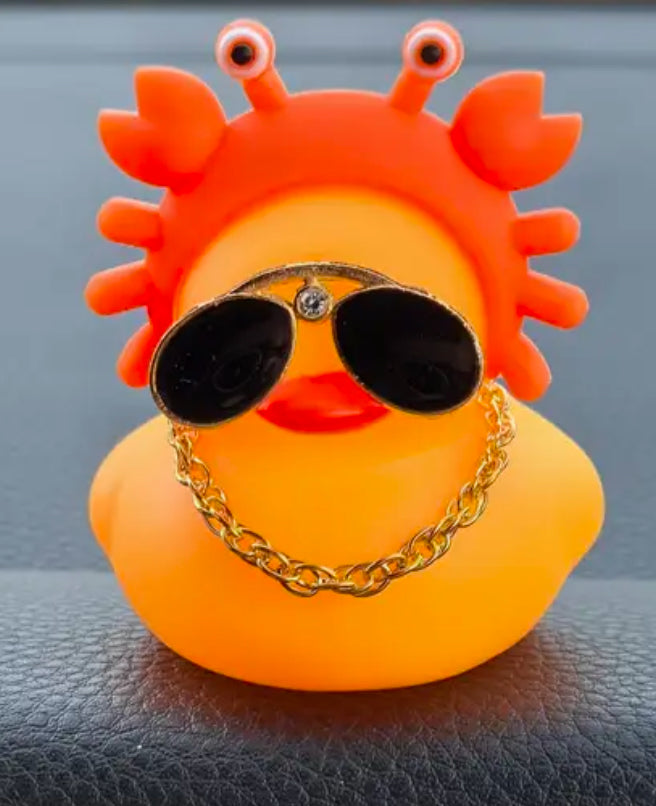 Canard en caoutchouc en forme de crabe