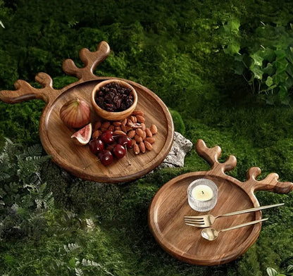 Wooden Reindeer Charcuterie board / grazing platter