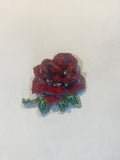 Diamanté Rose Brooch