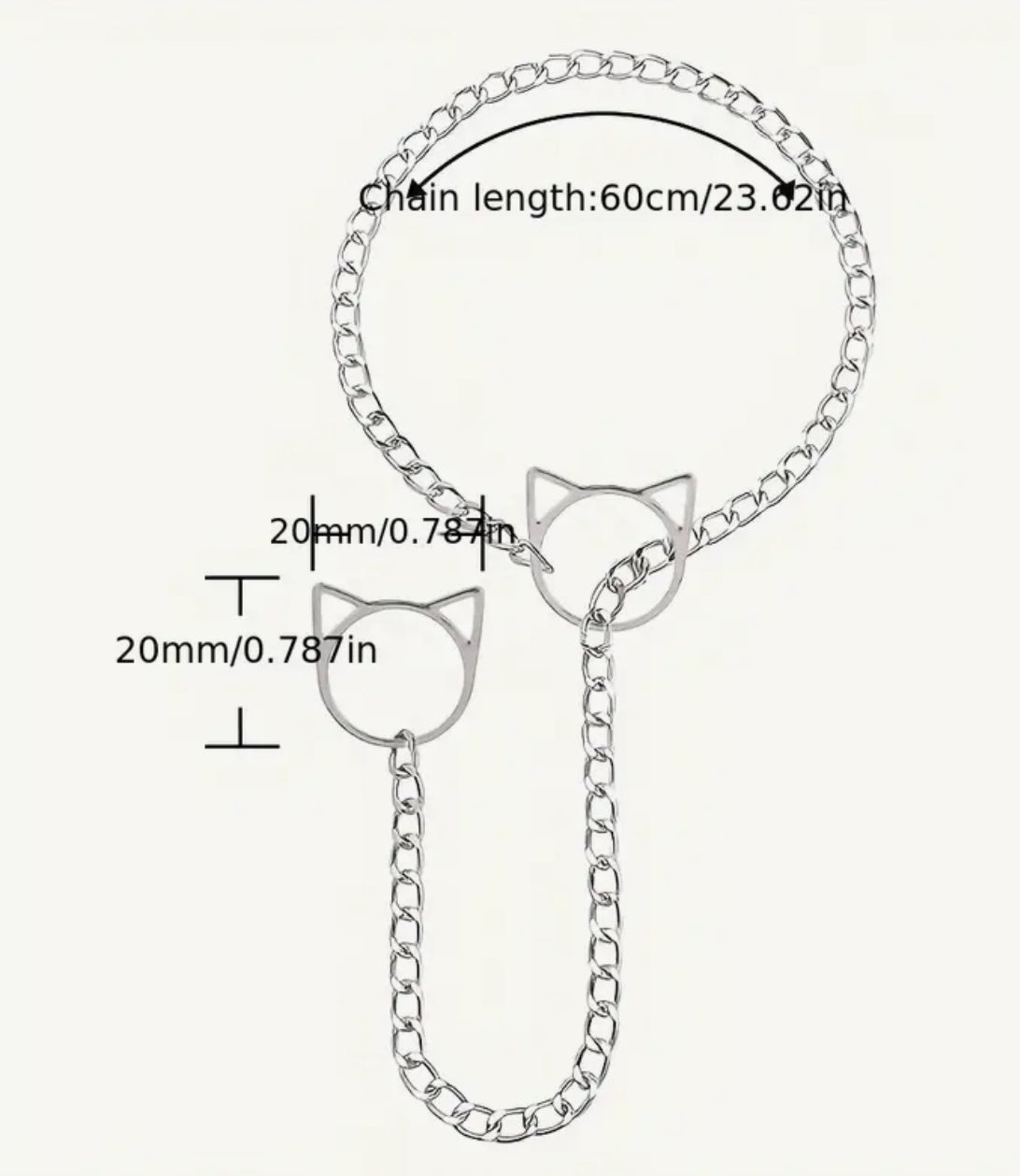 Adjustable  Cat necklace