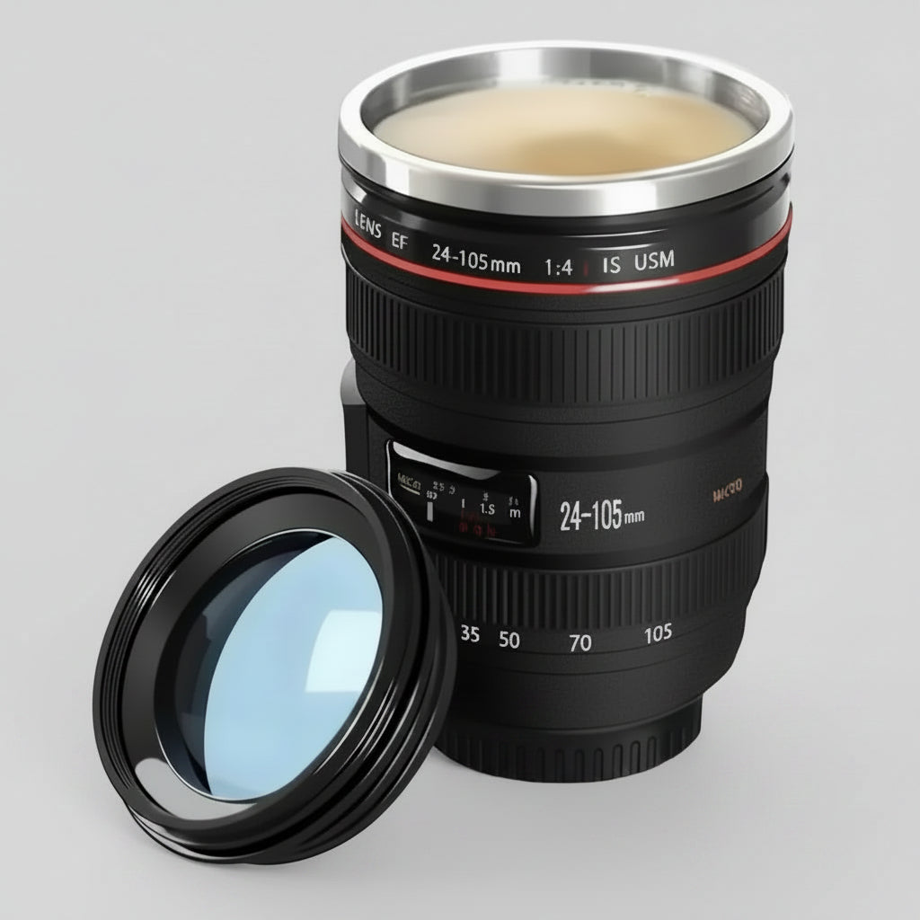 Stainless Steel Camera Travel Cup 400ml
