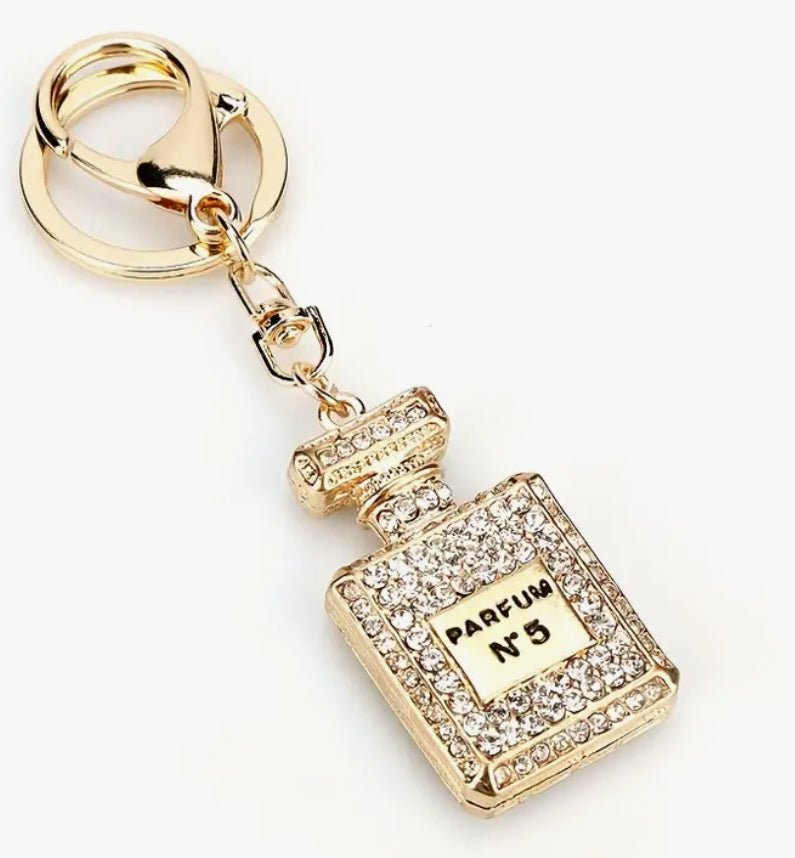 Parfum  no. 5 diamanté keyring