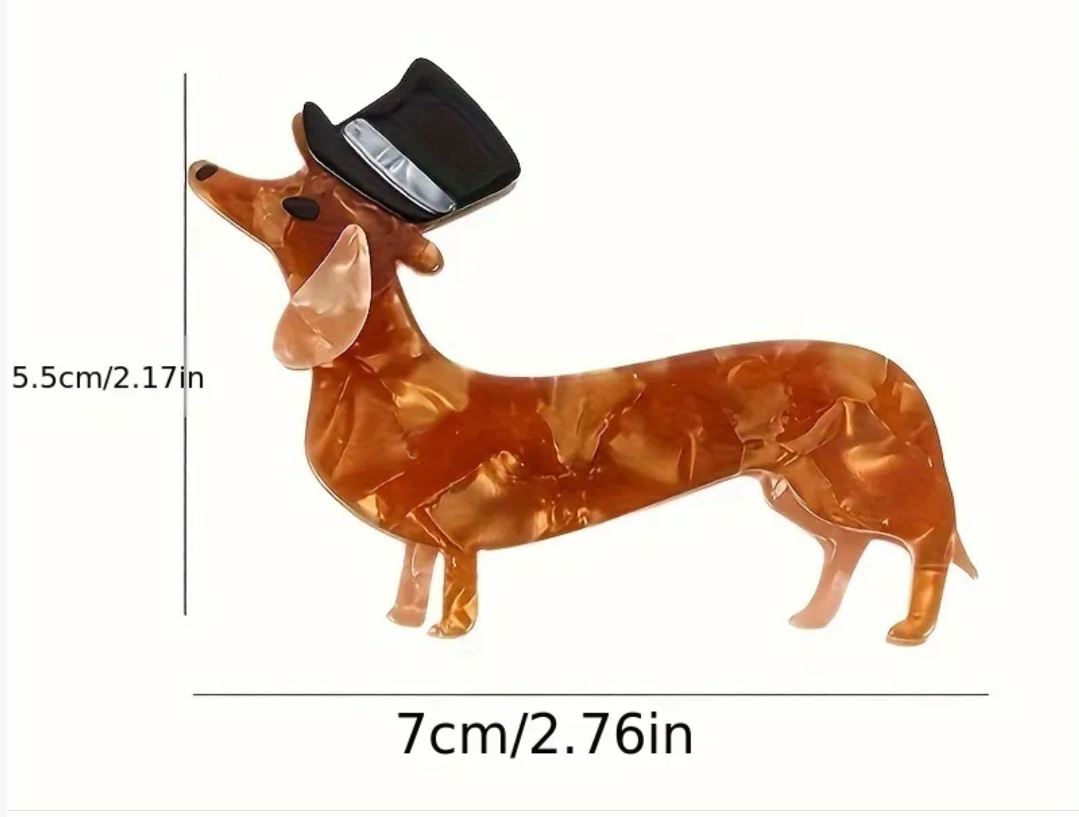 Dachshund Dog Brooch