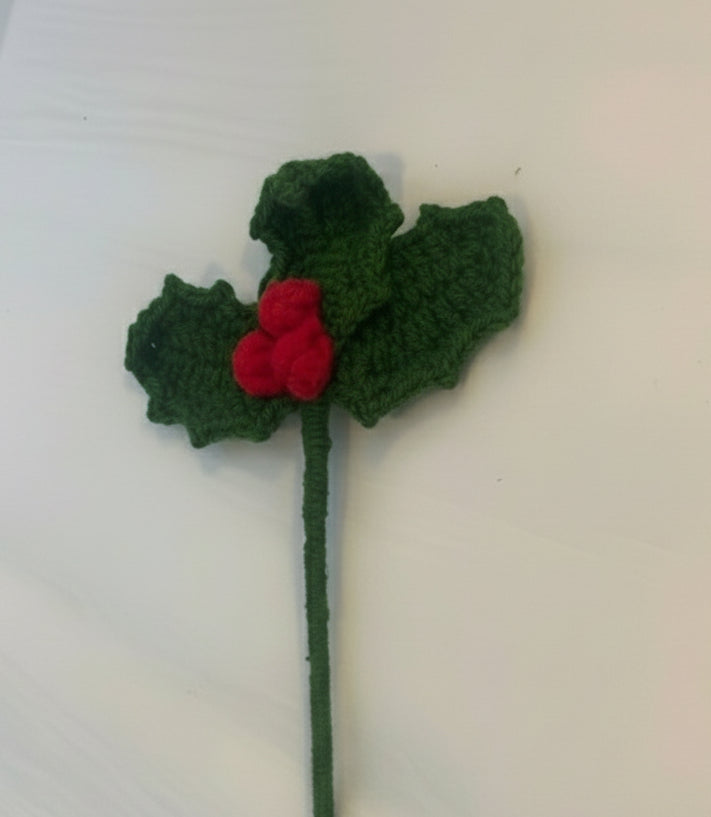 Crochet Christmas Holly