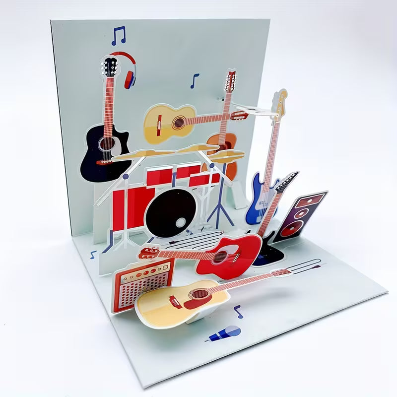 3D Pop-Up Band Greeting Card