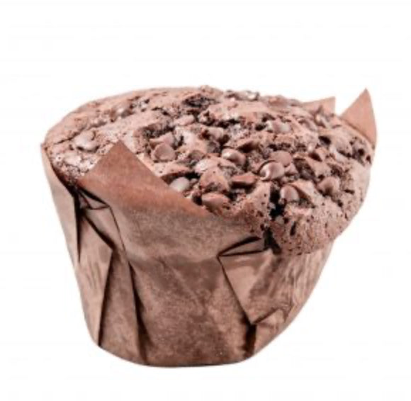 Vegan Double Choc Chip Muffin (Gluten-Free)