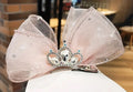 Pink Tiara Bow Hair Clip