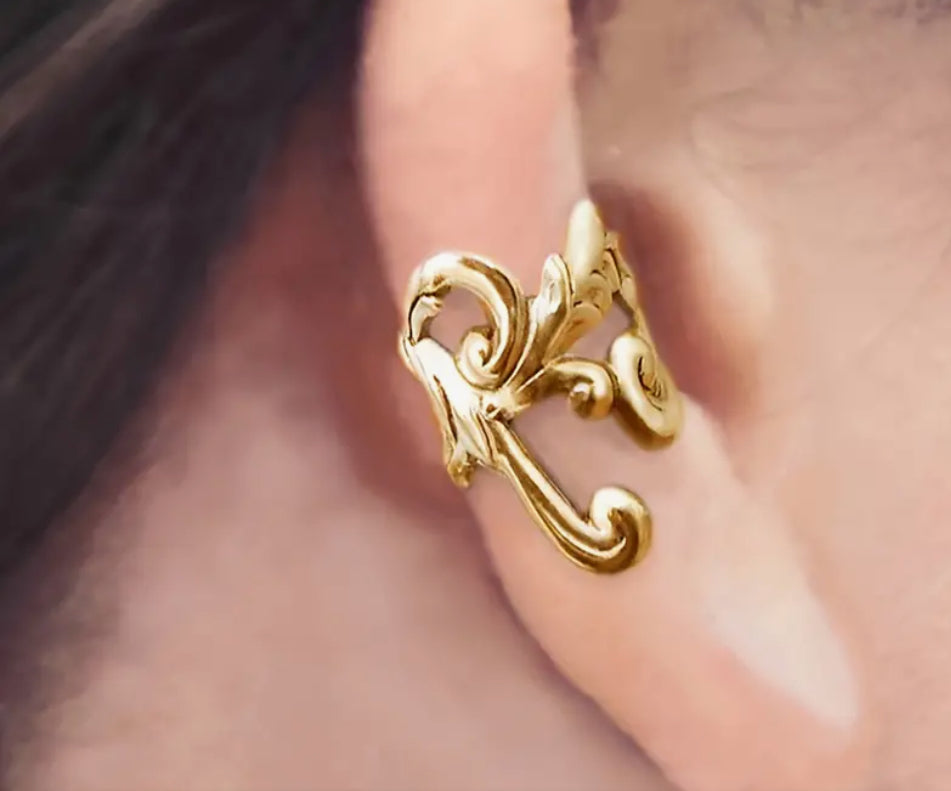 Manchette d'oreille en or ou en argent