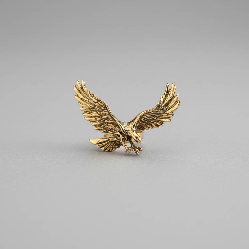 Flying Spur Eagle Brooch